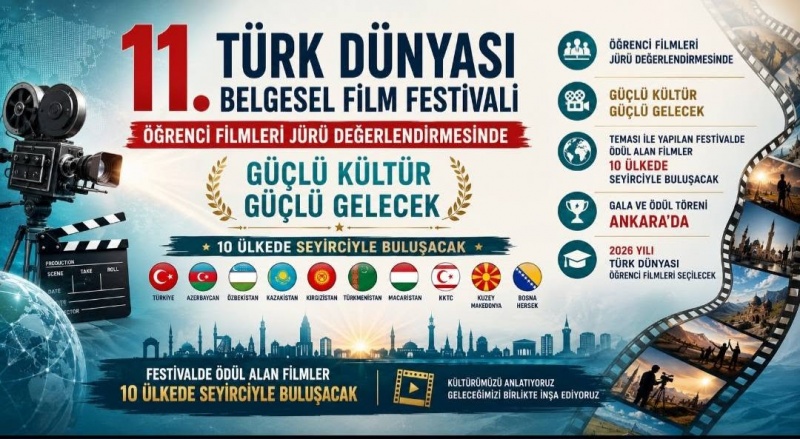 11. Türk Dünyası Belgesel Film Festivali'nde Öğrenci Finalist Filmleri Jüri Karşısında